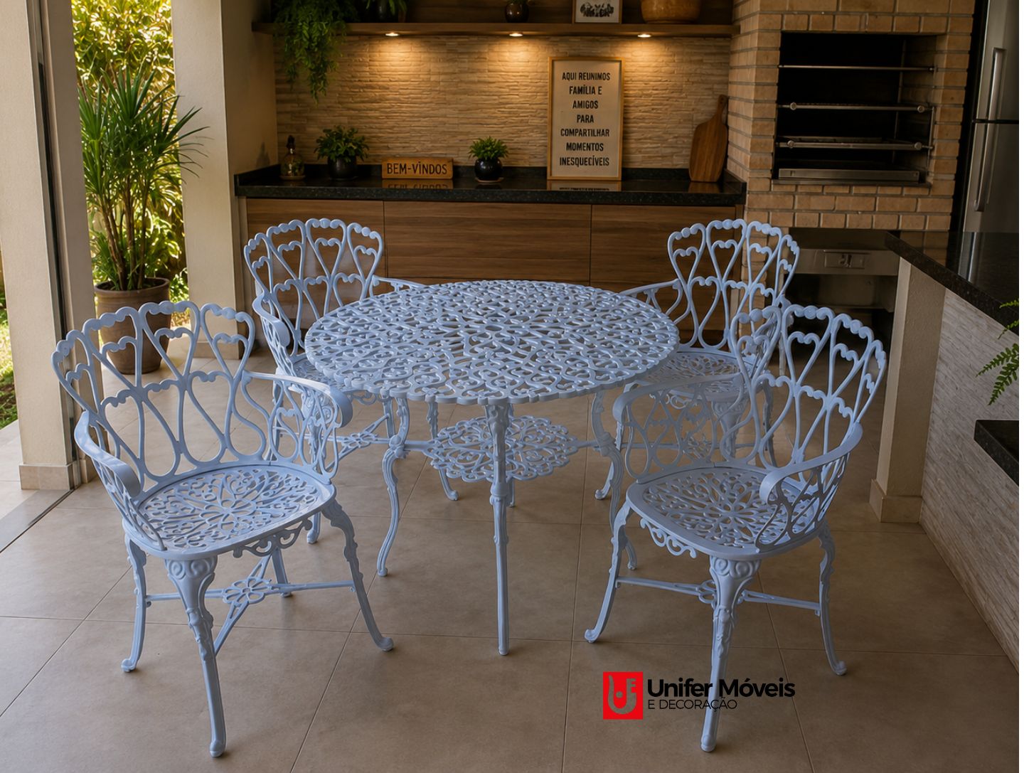 Conjunto Viena com Mesa de 1,00 m